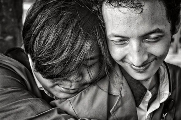 Couple Hugging